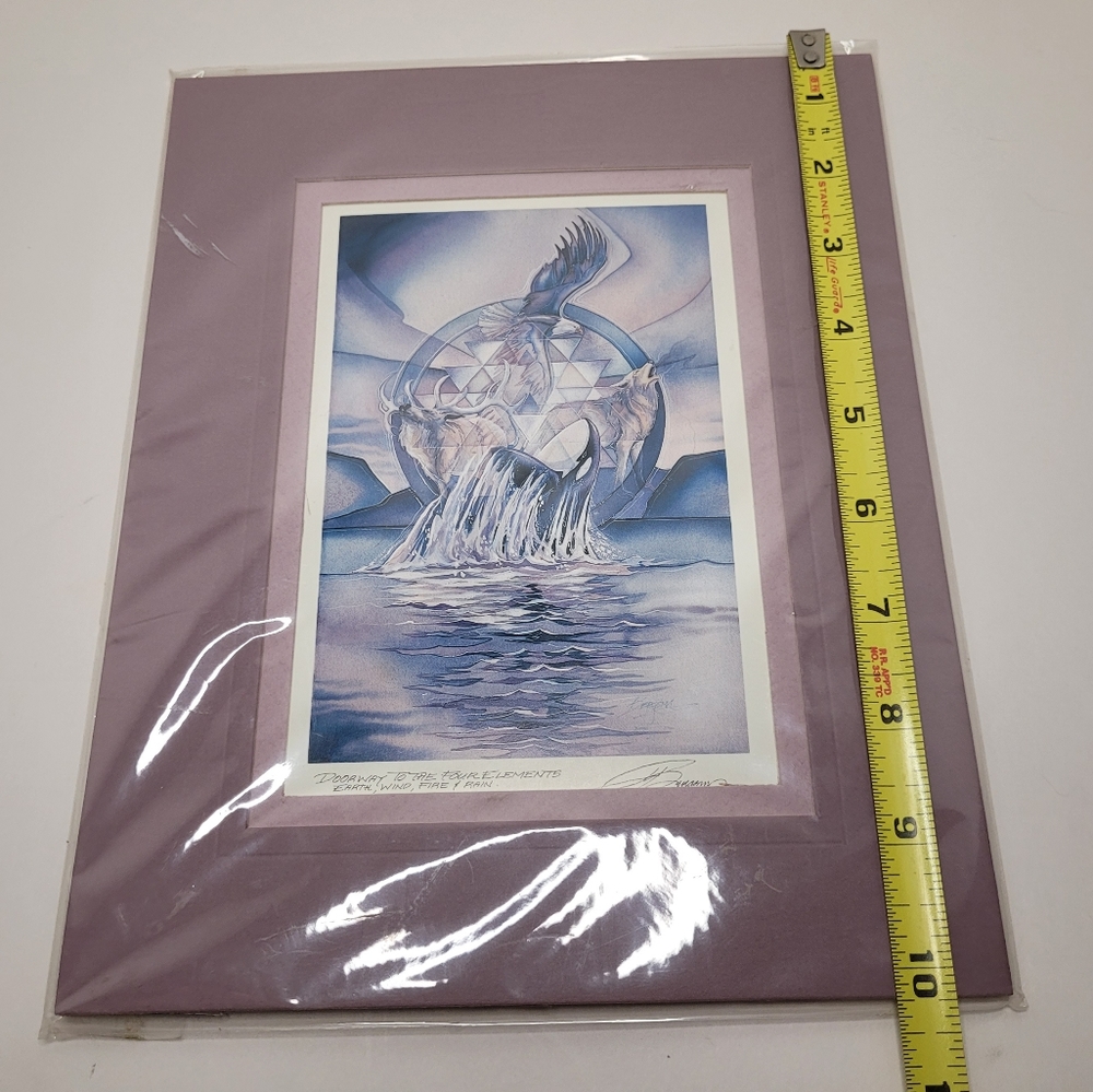 DOORWAY TO THE FOUR ELEMENTS EARTH WIND FIRE & RAIN Jody Bergsma Art Print NWT - Picture 6 of 8